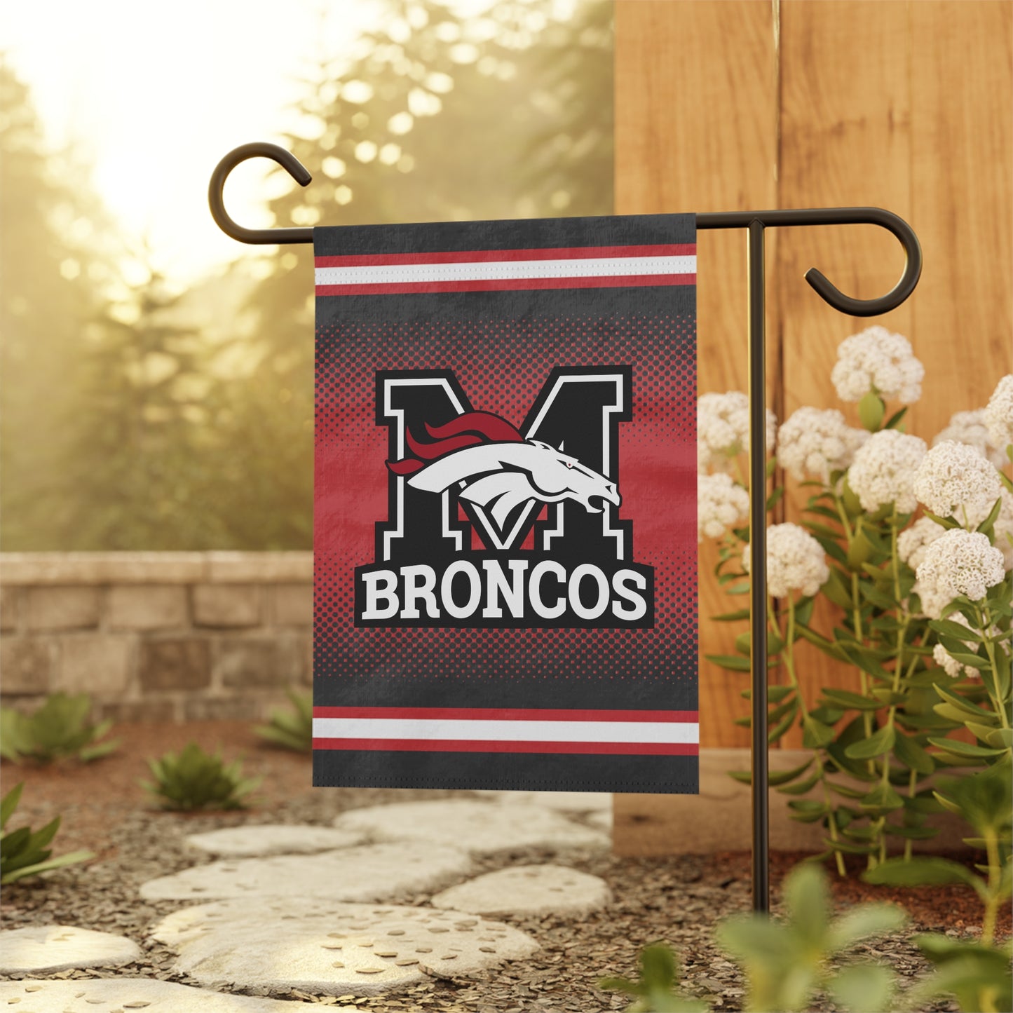 Broncos - Mustang Spirit Garden Flag