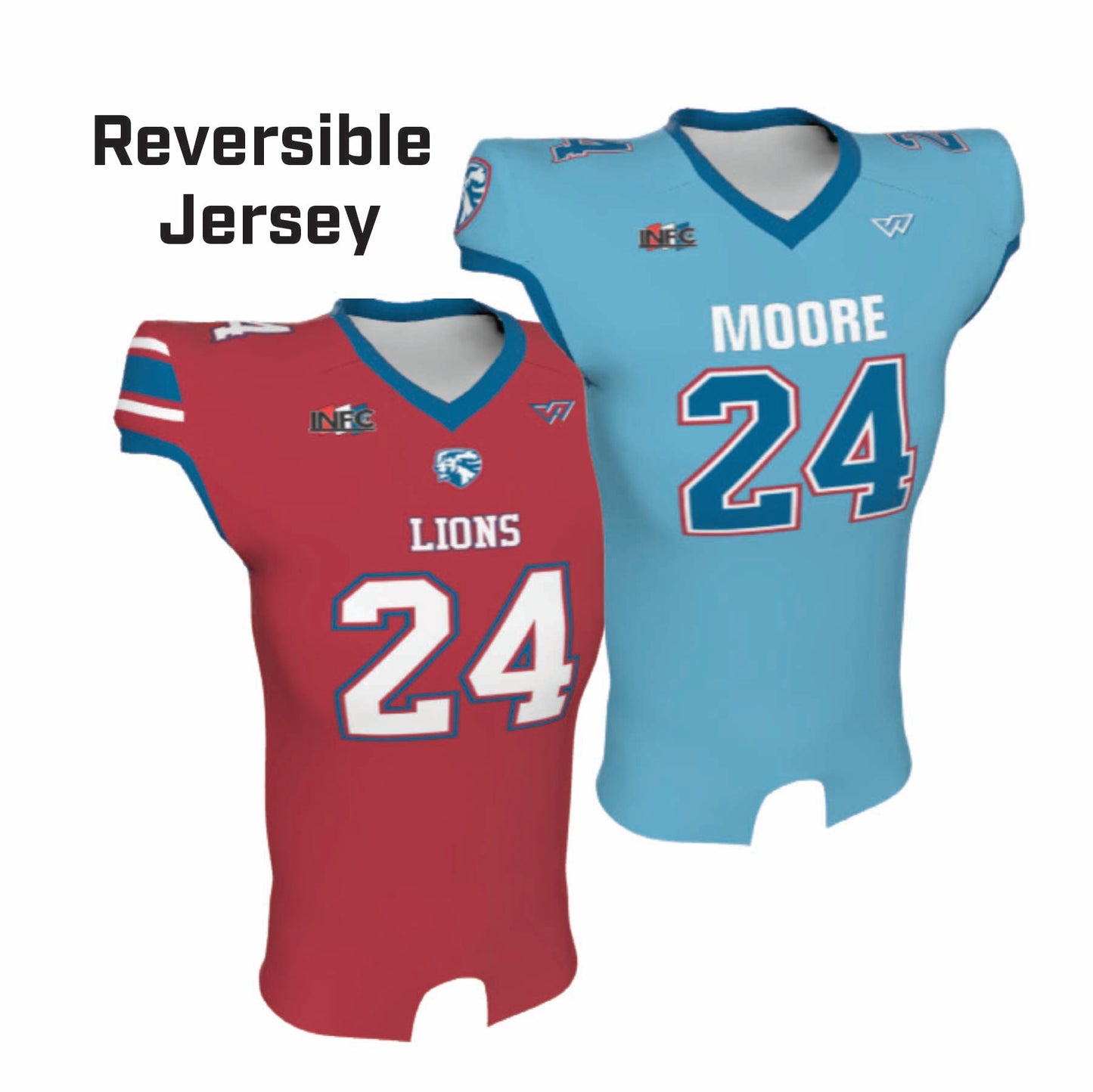 Lions 2024 Tackle Uniform, Reversible Jersey