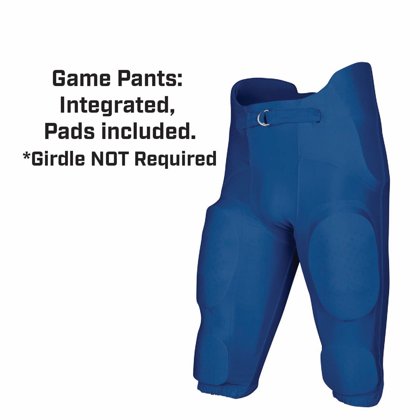 Lions 2024 Tackle Uniform, Game Pants (Integrated, WITH Pads)