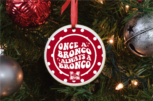 Broncos - "Always a Bronco" Christmas Ornament