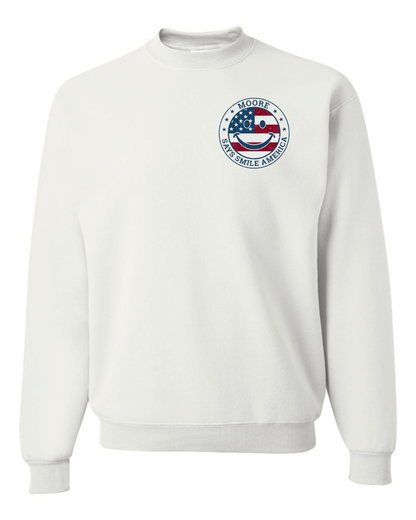 Moore Says Smile America - Crew Fleece