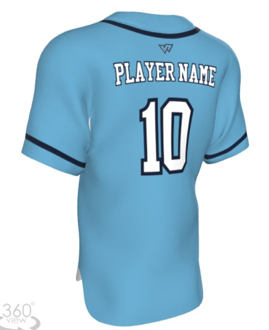 Champro Sublimated Full-Button Jersey Youth X-Large